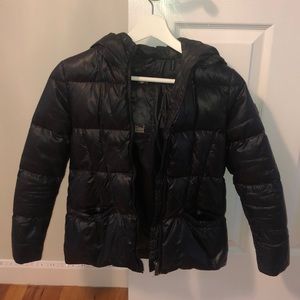 ADD juniors Black Puffer Jacket Size